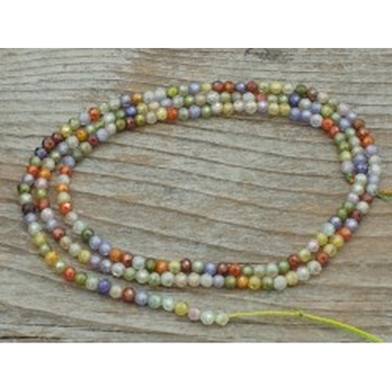 Zirkonkette-stark funkelnd-facettiert 2mm 2