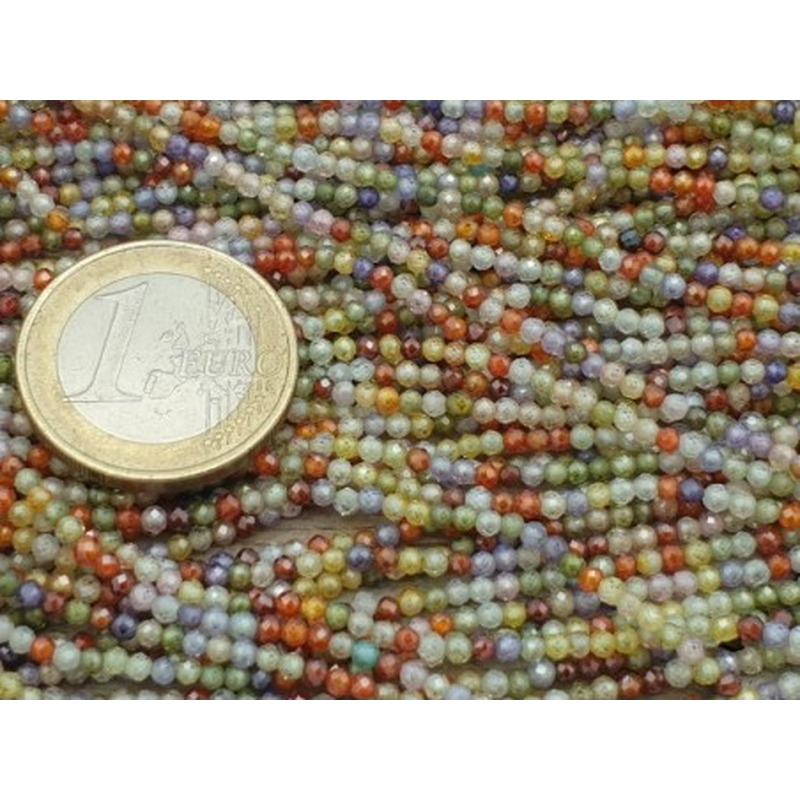 Zirkonkette-stark funkelnd-facettiert 2mm