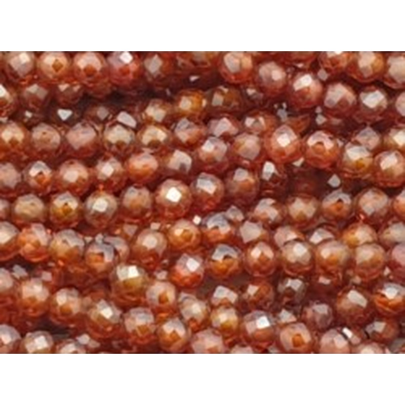 Zirkonkette-stark funkelnd-facettiert 2mm