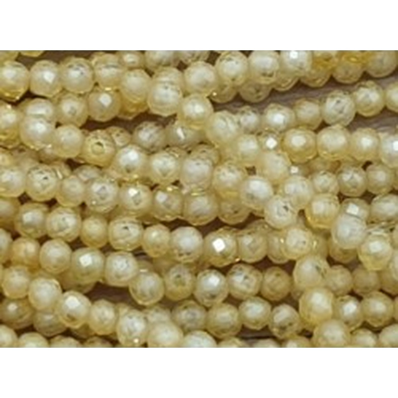 Zirkonkette-stark funkelnd-facettiert 2mm