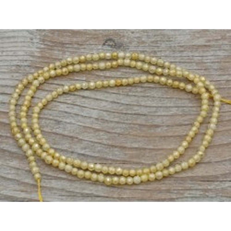 Zirkonkette-stark funkelnd-facettiert 2mm 2