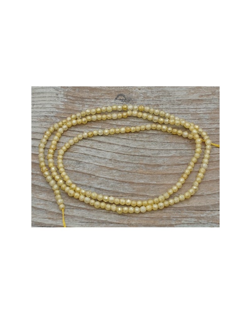 Zirkonkette-stark funkelnd-facettiert 2mm