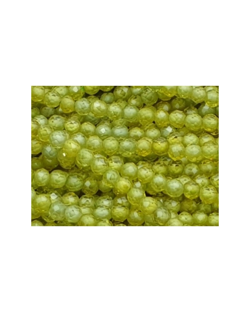 Zirkonkette-stark funkelnd-facettiert 2mm