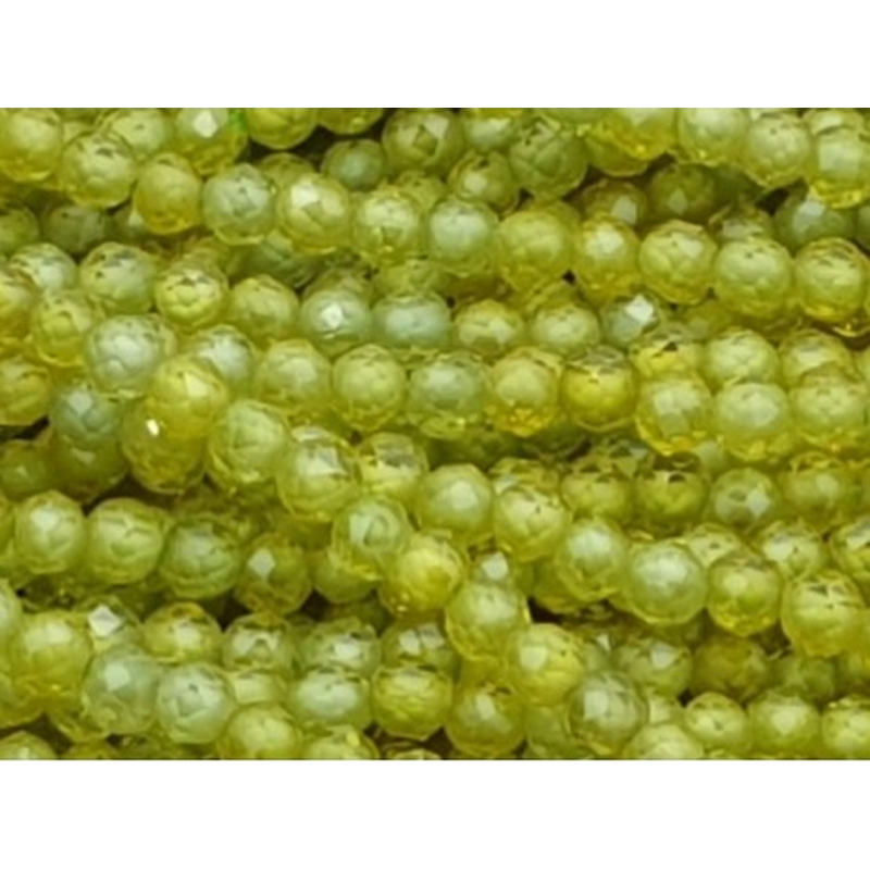 Zirkonkette-stark funkelnd-facettiert 2mm