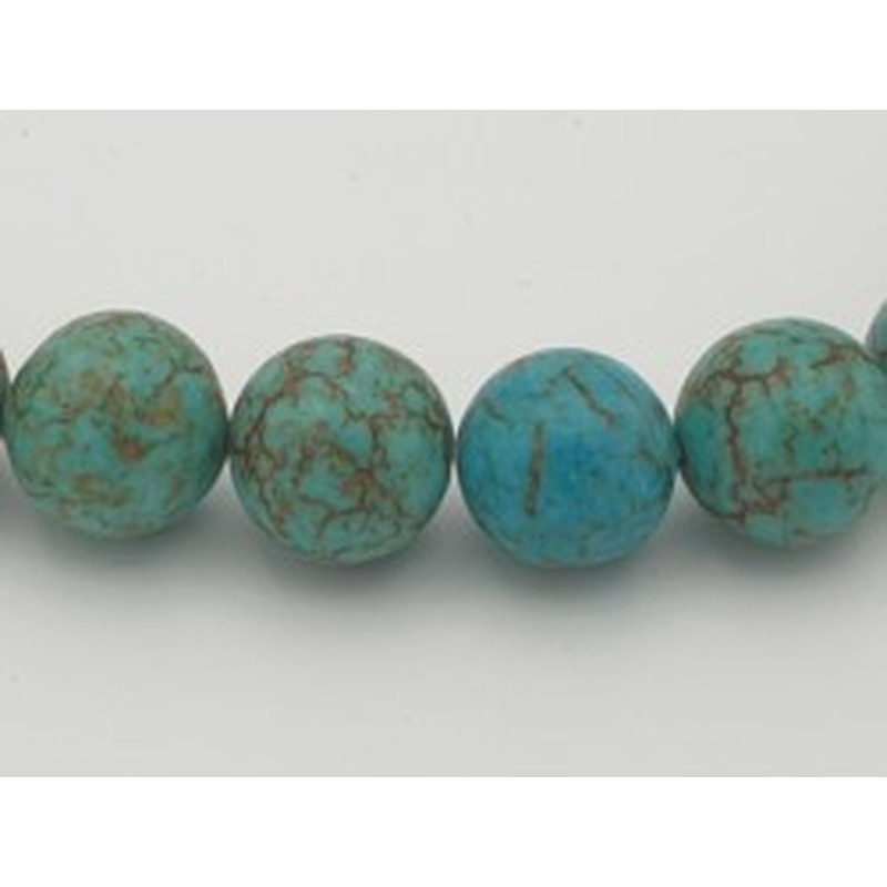 Türkisimitatkette (Howlith) 12mm
