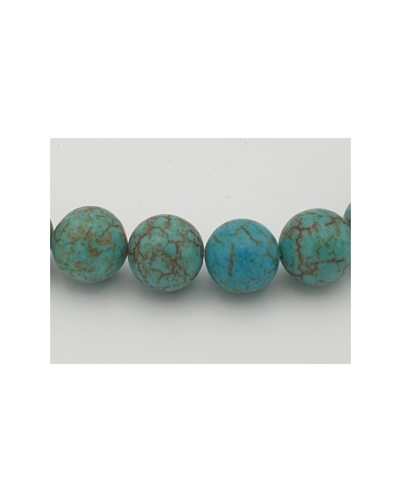 Türkisimitatkette (Howlith) 12mm