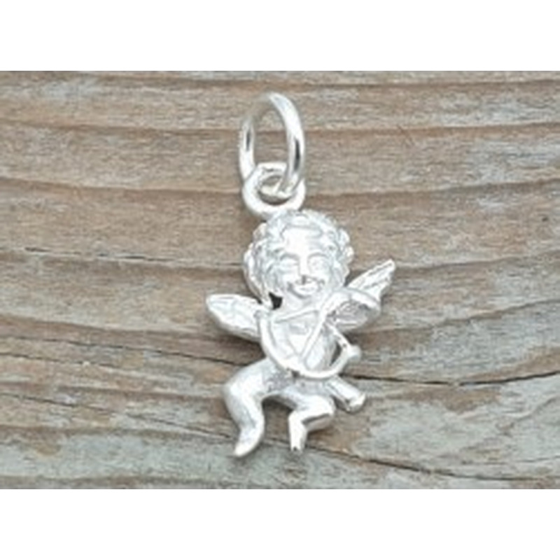 Charm Schutzengel 22mm, 925 Silber