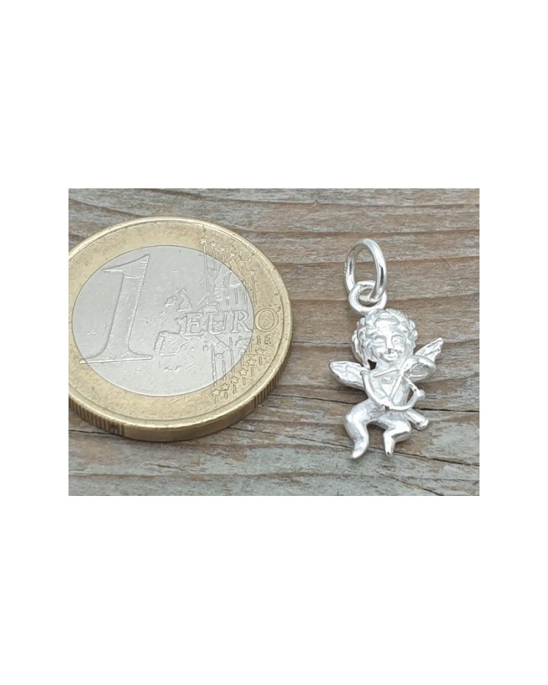 Charm Schutzengel 22mm, 925 Silber