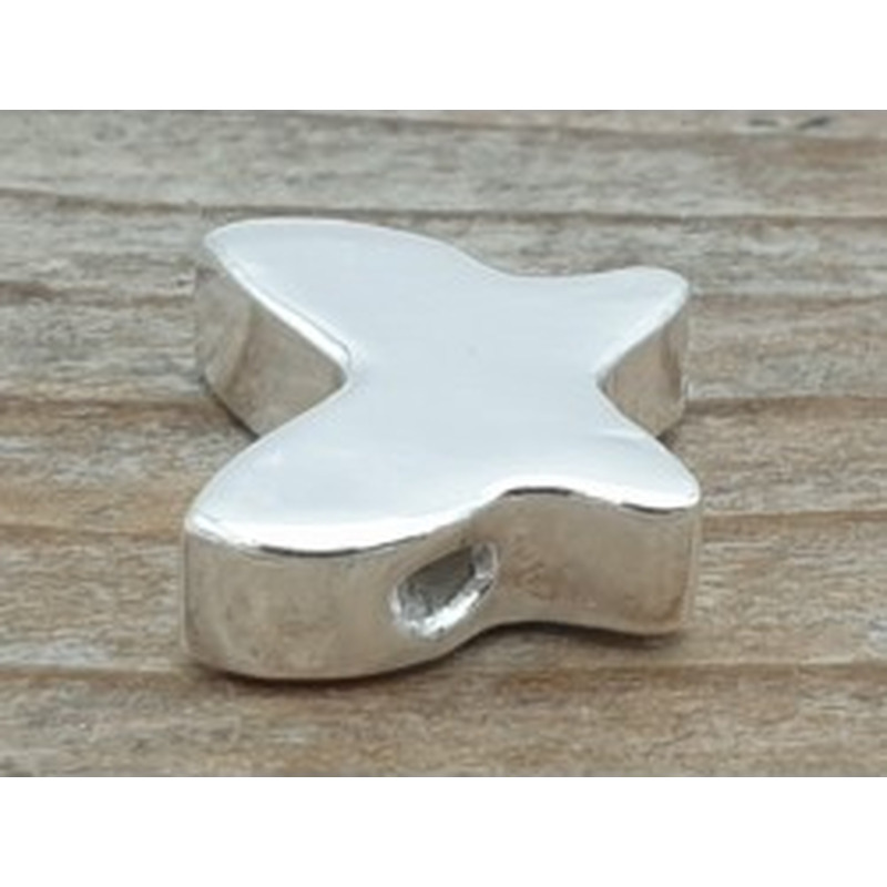 Zwischenteil, Schmetterling 10x9mm, 925 Silber