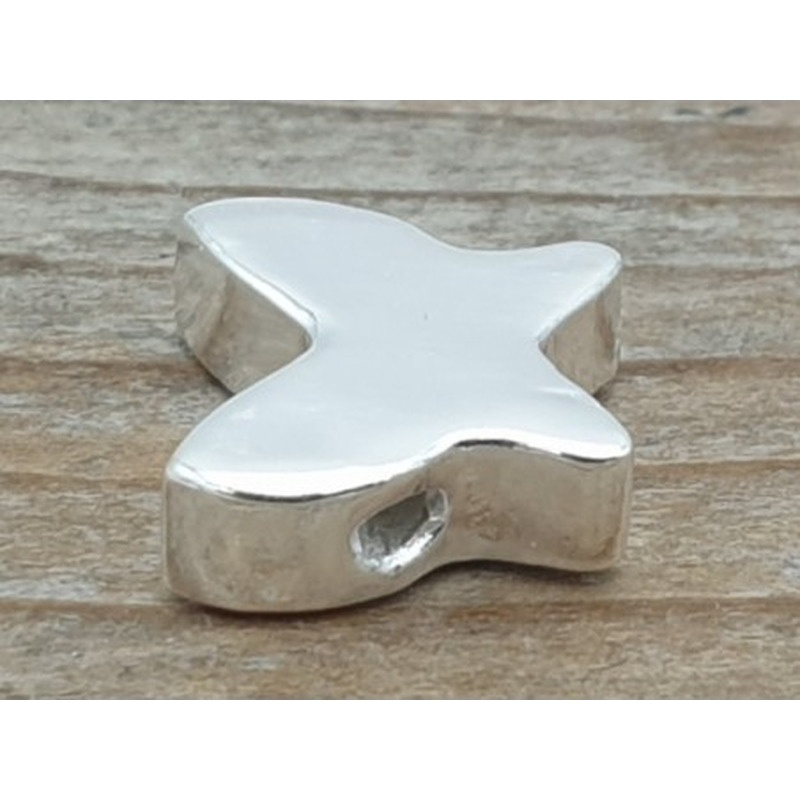 Zwischenteil, Schmetterling 10x9mm, 925 Silber