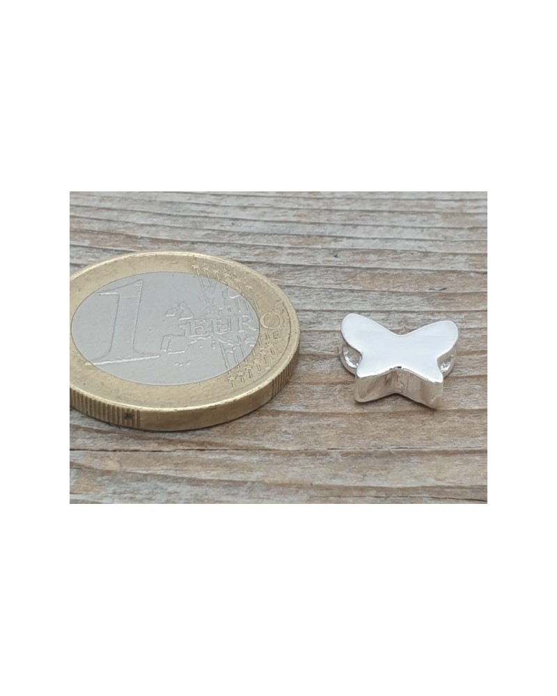 Zwischenteil, Schmetterling 10x9mm, 925 Silber
