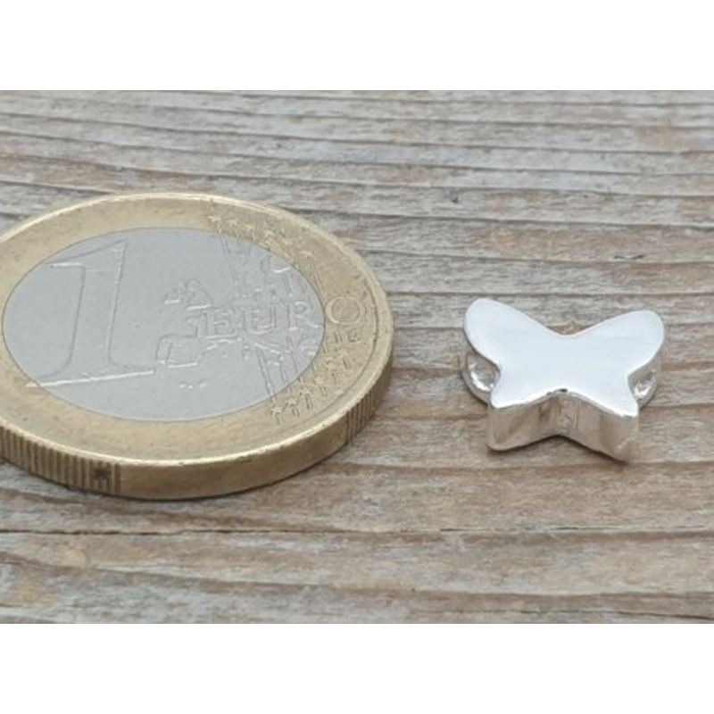 Zwischenteil, Schmetterling 10x9mm, 925 Silber