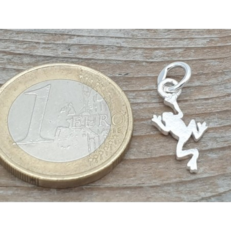 Charm Frosch 21mm, 925 Silber