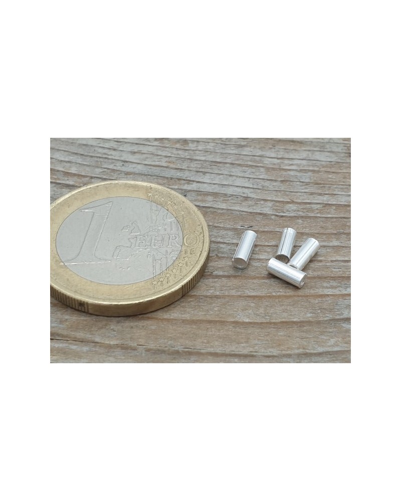 Zwischenteil, Röhrchen 2x5mm, 925 Silber