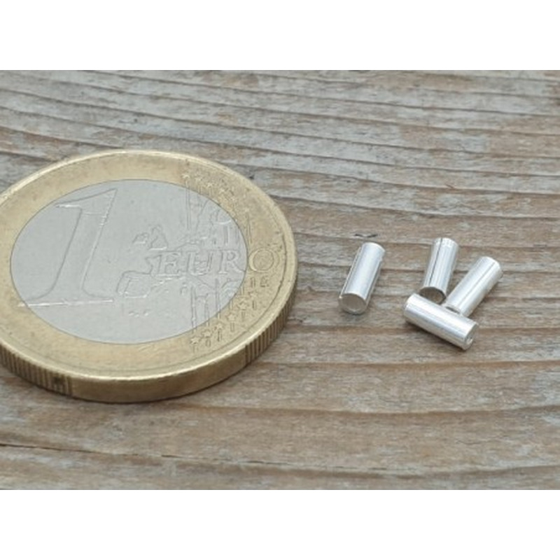 Zwischenteil, Röhrchen 2x5mm, 925 Silber