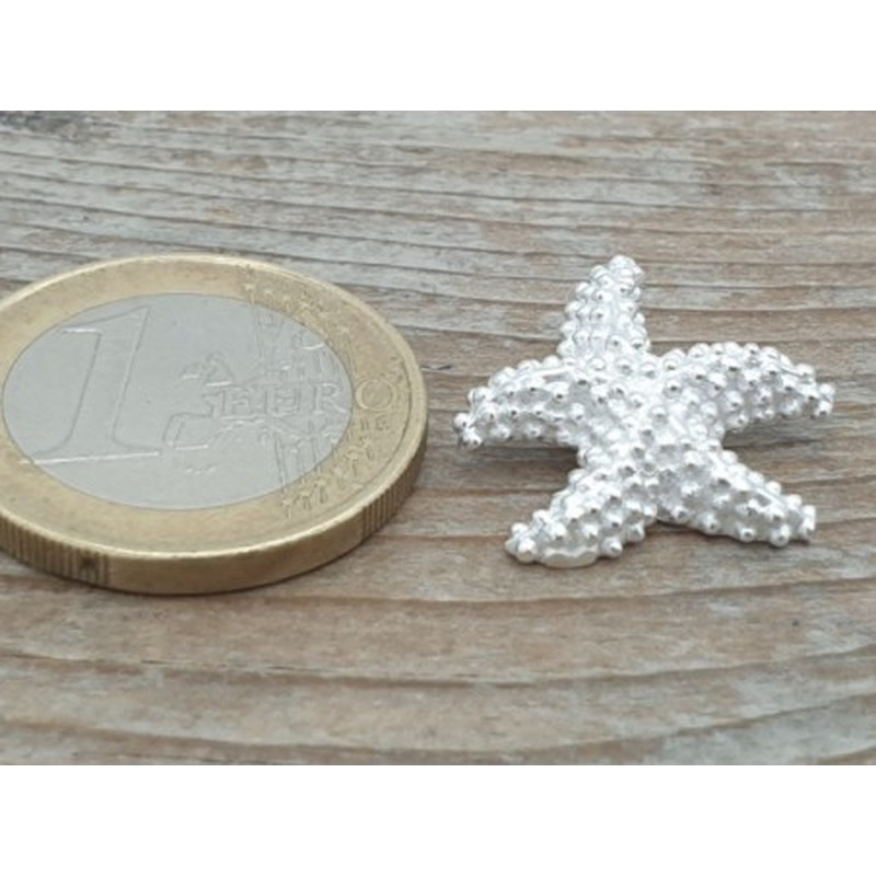 Seestern Anhänger 18mm, 925 Silber