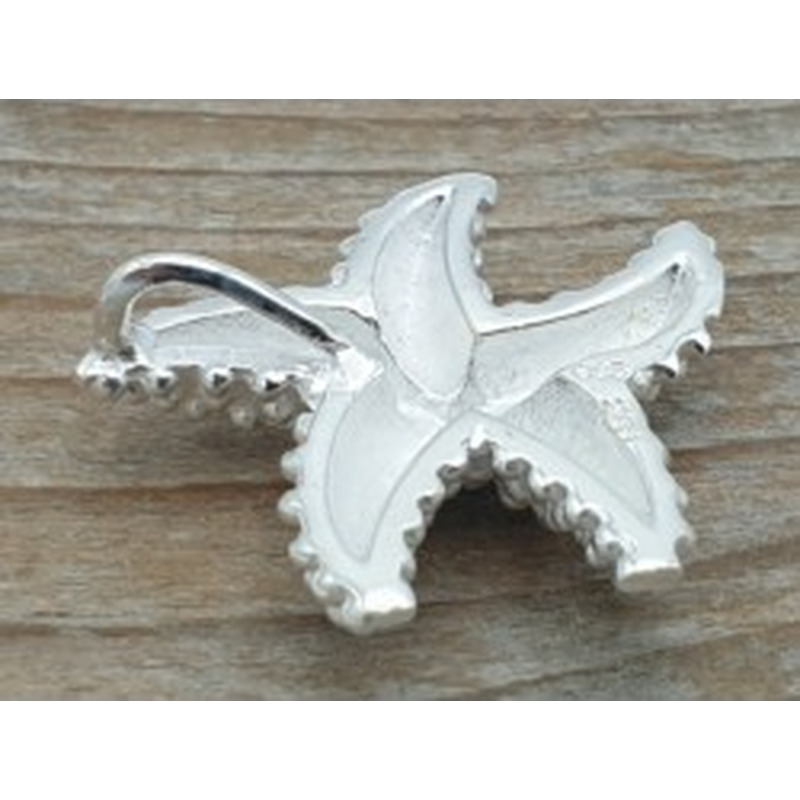Seestern Anhänger 18mm, 925 Silber 2