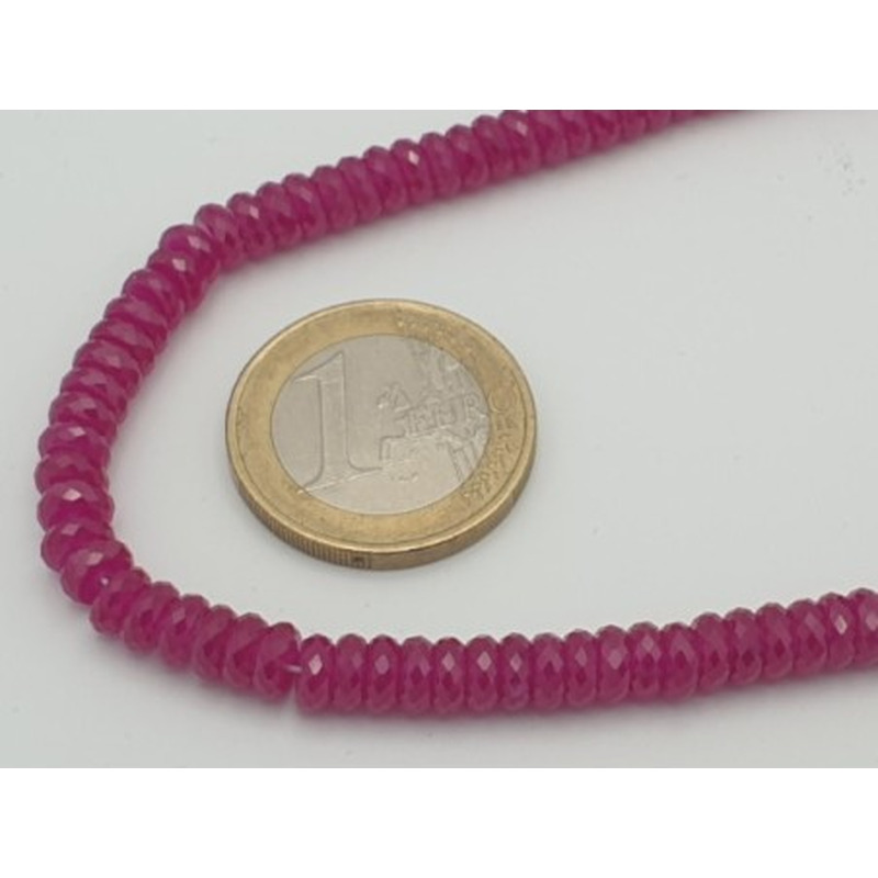 Rubin Kette 5.5mm facettiert