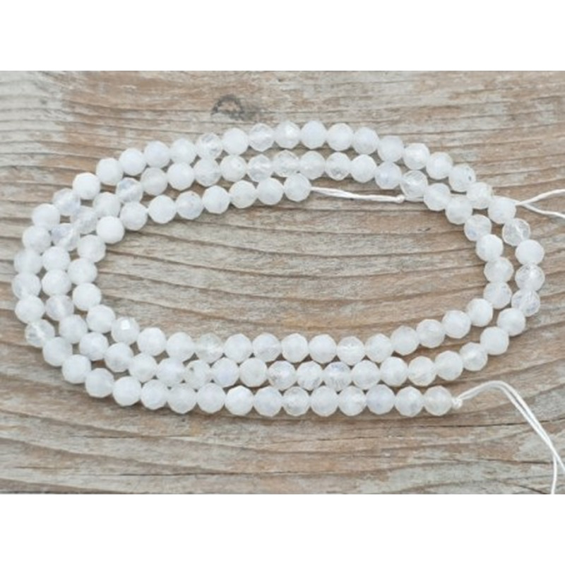 Mondsteintkette facettiert 3.5mm