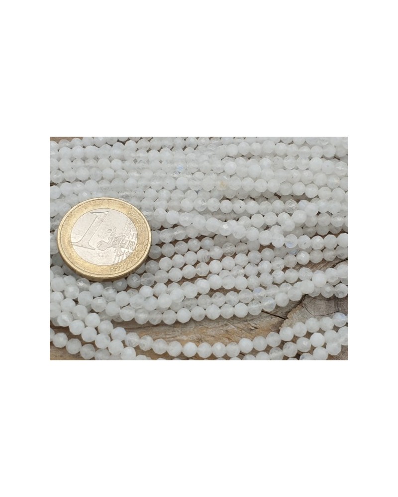 Mondsteintkette facettiert 3.5mm