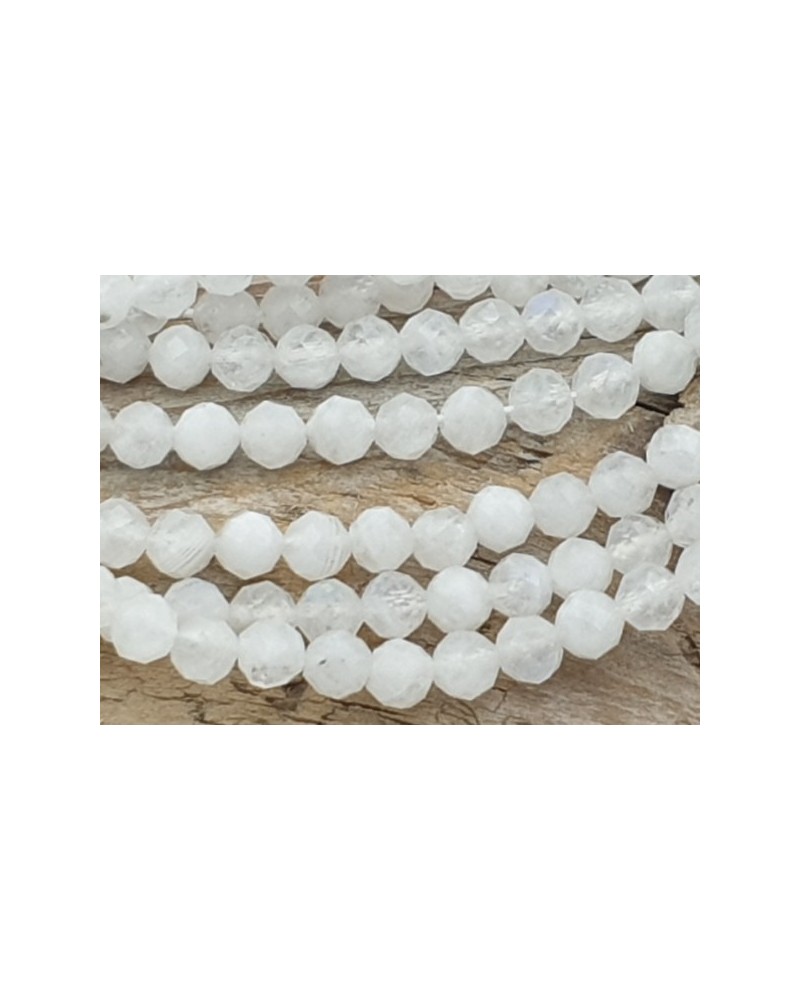 Mondsteintkette facettiert 3.5mm