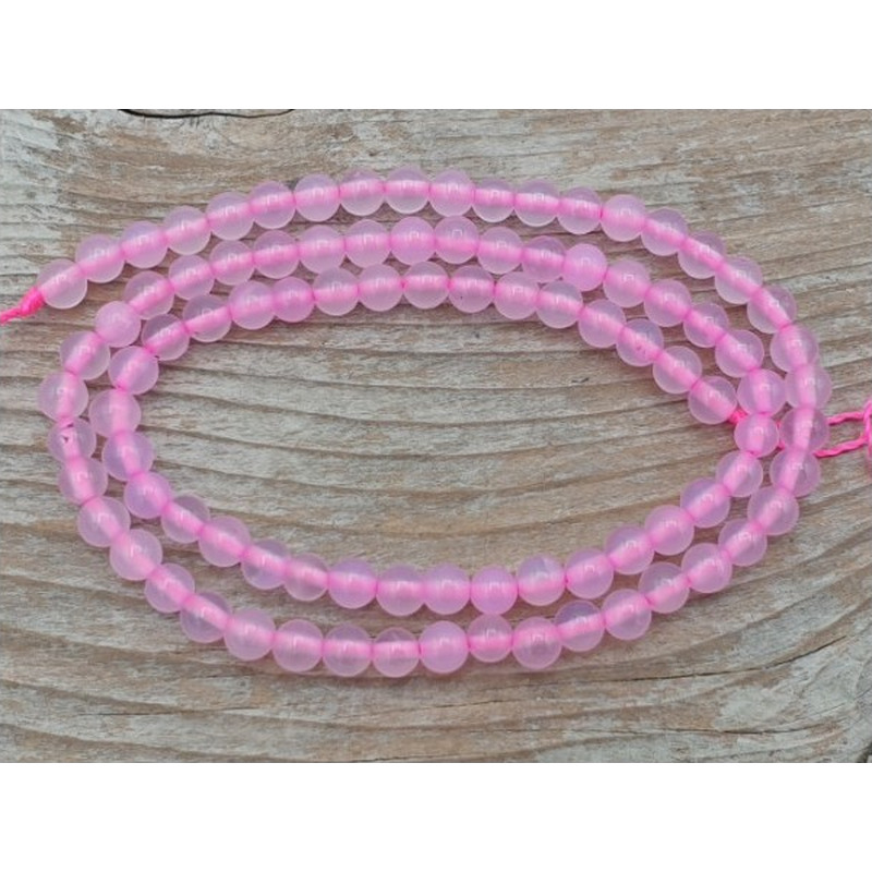 Achatkette pink 4mm