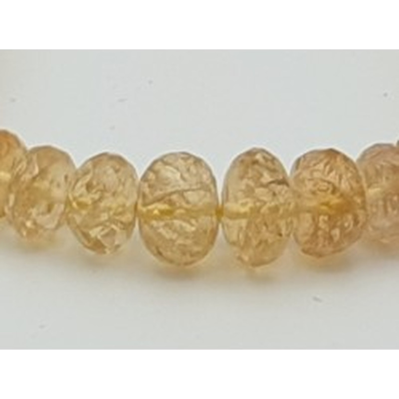 Goldtopas (Imperialtopas) Kette facettiert 4-8mm