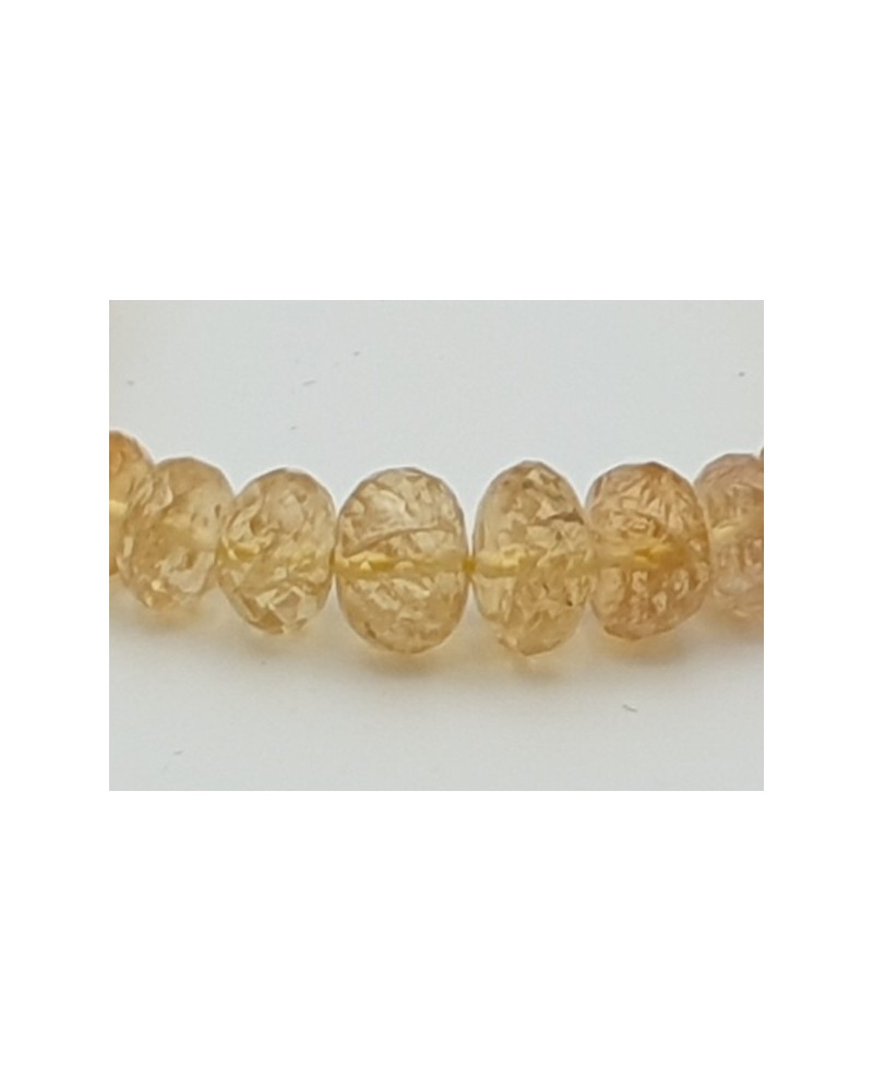 Goldtopas (Imperialtopas) Kette facettiert 4-8mm
