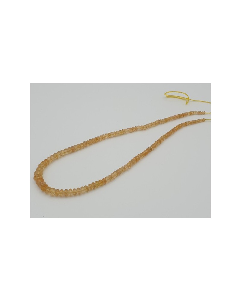 Goldtopas (Imperialtopas) Kette facettiert 4-8mm