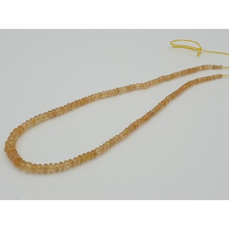 Goldtopas (Imperialtopas) Kette facettiert 4-8mm