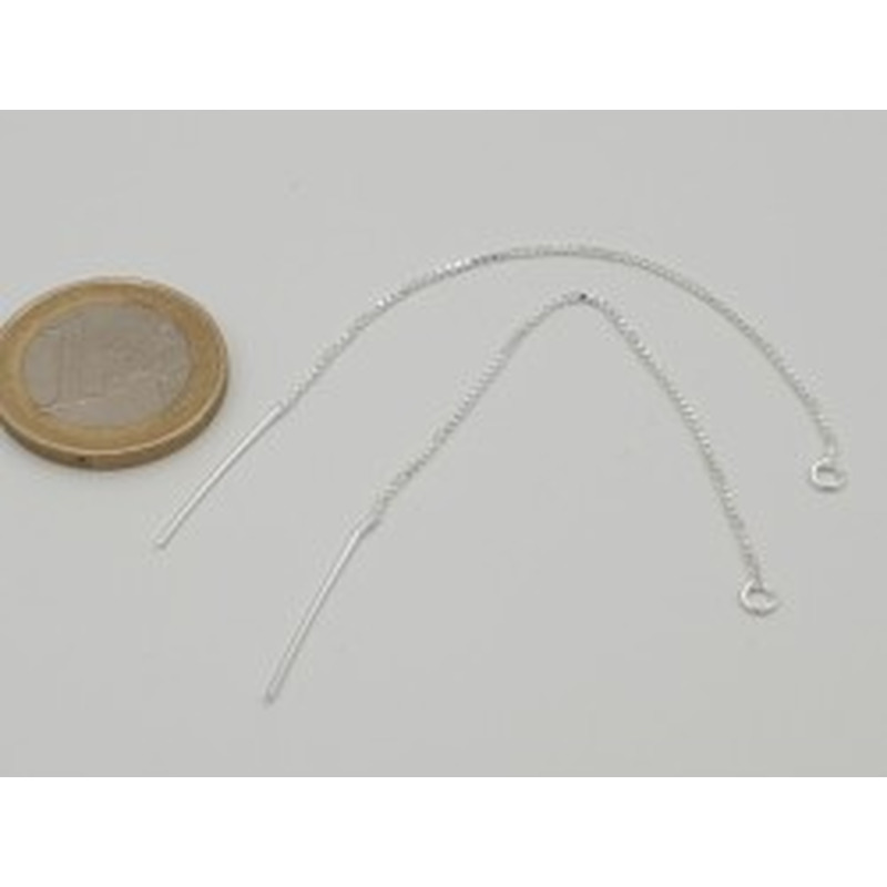 Ohrsteckerkette 100x0.7mm (2 Stk), 925 Silber 2