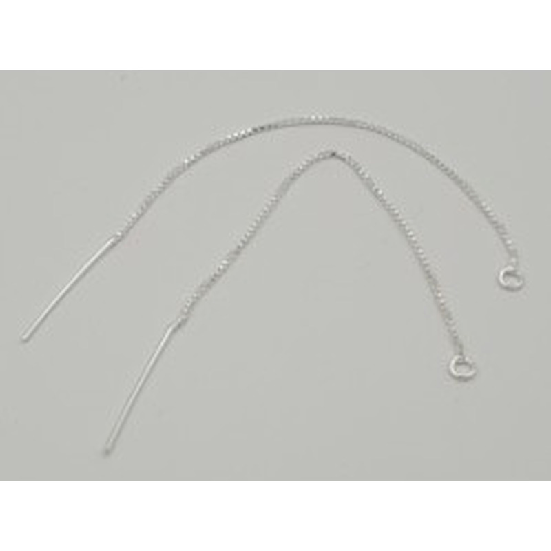 Ohrsteckerkette 100x0.7mm (2 Stk), 925 Silber