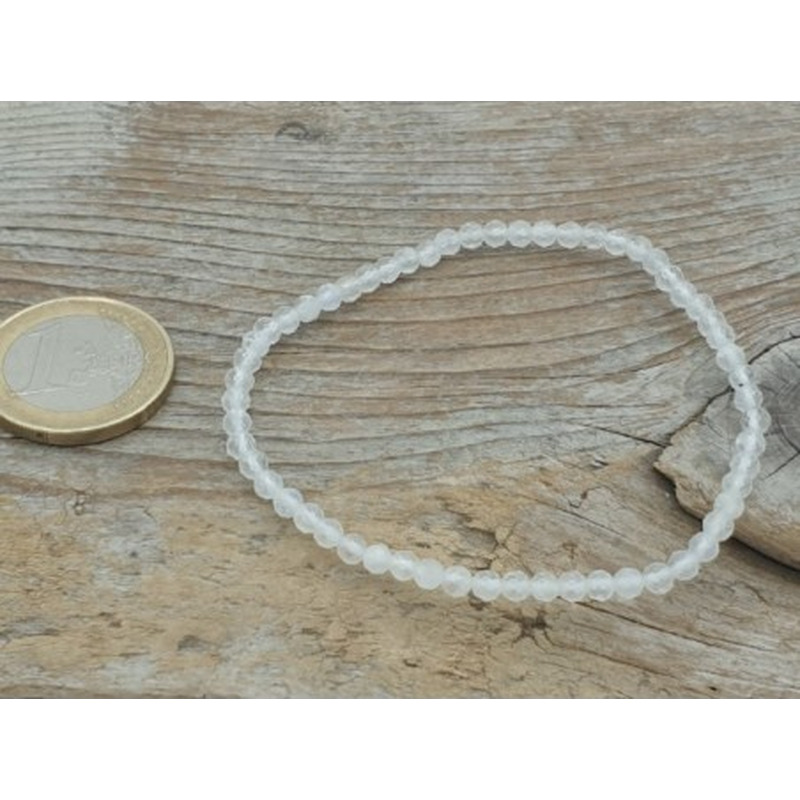 Mondstein 3mm Armband facettiert