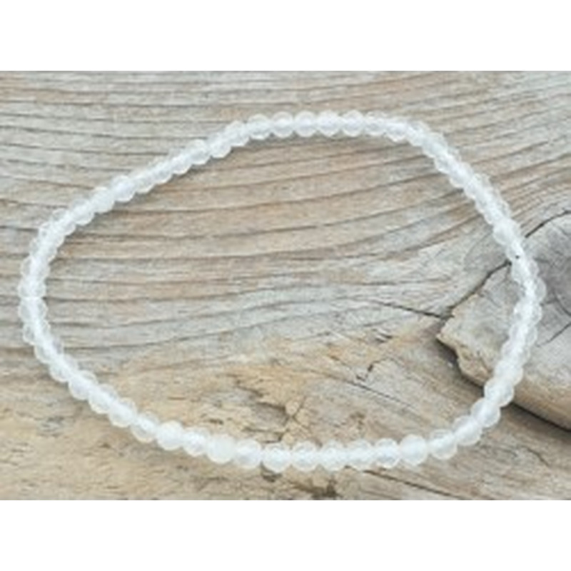Mondstein 3mm Armband facettiert