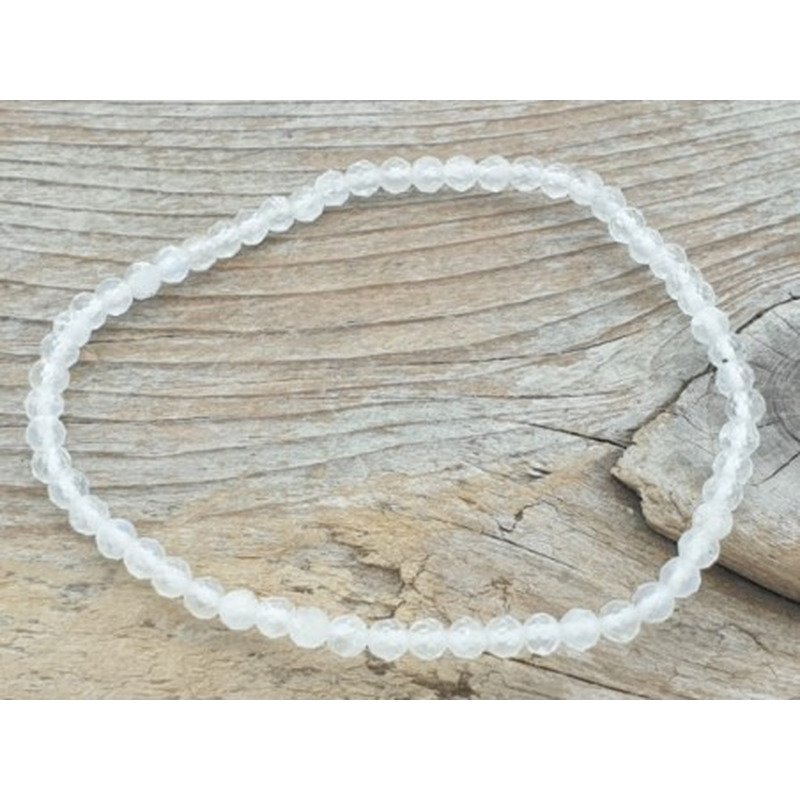 Mondstein 3mm Armband facettiert