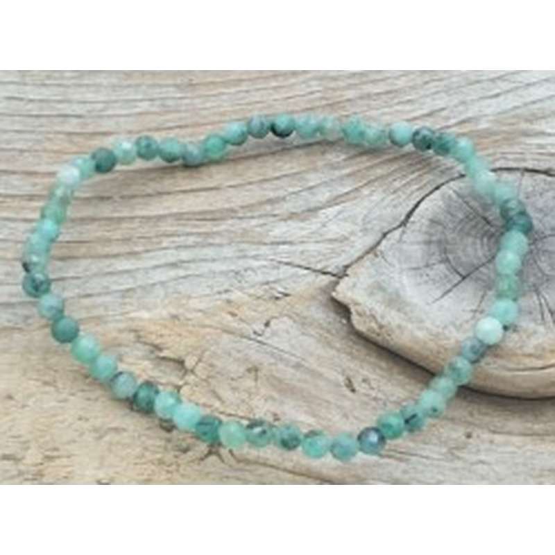 Smaragd 3mm Armband facettiert