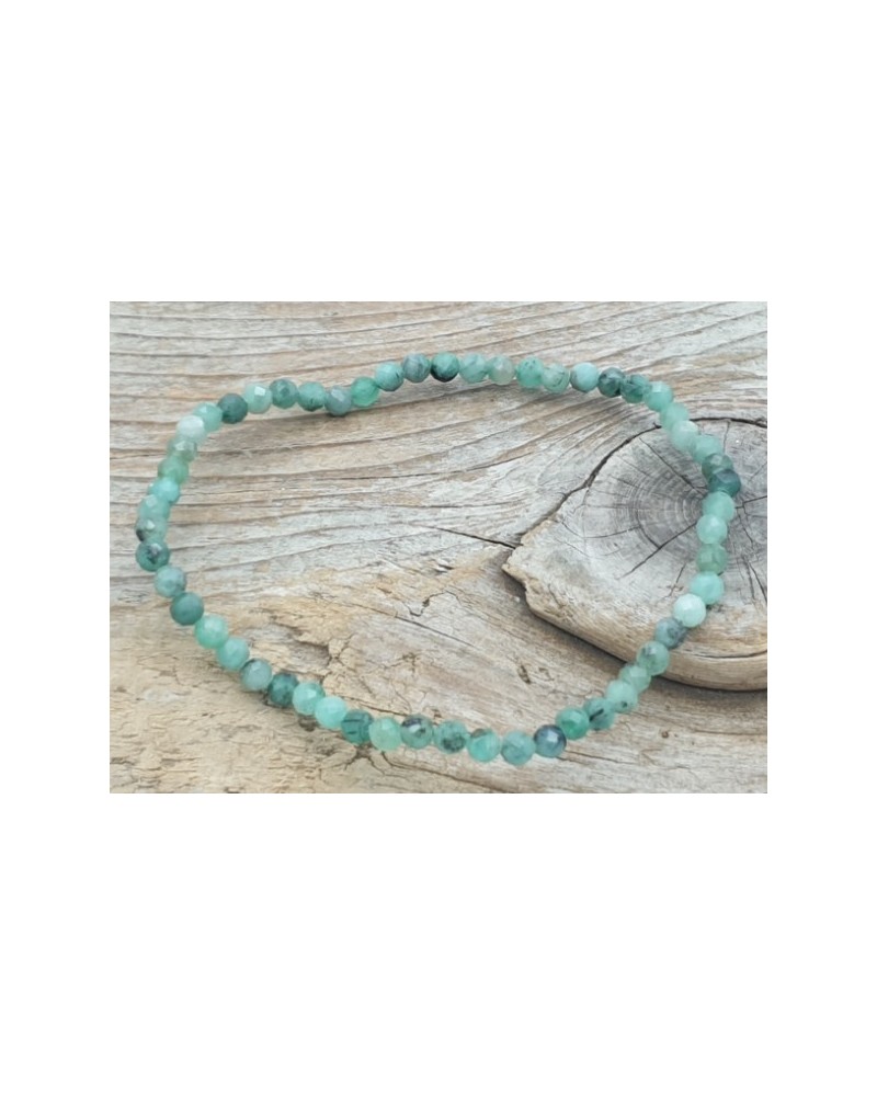 Smaragd 3mm Armband facettiert