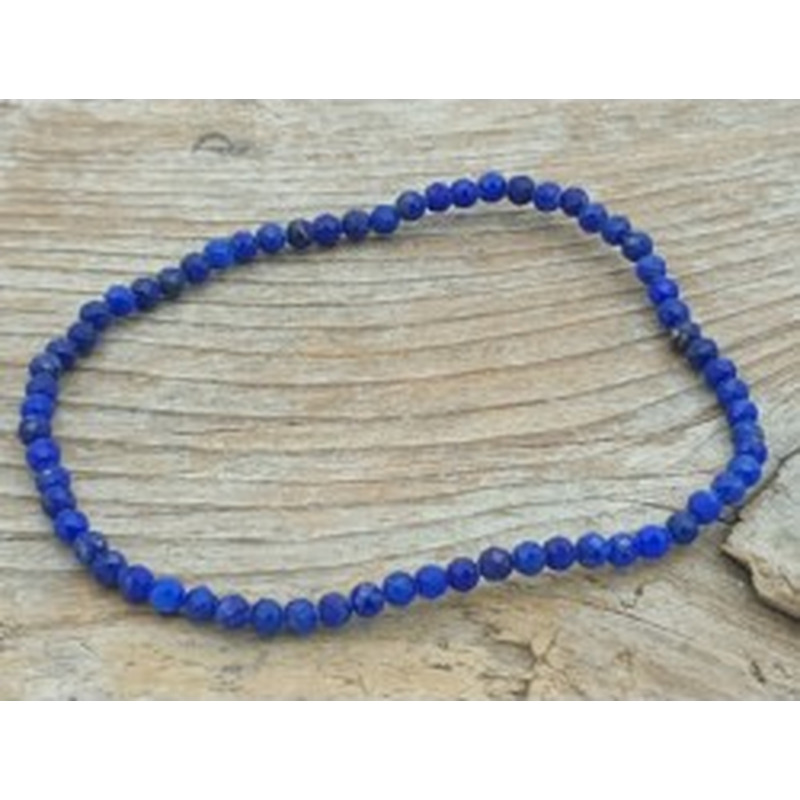 Lapislazuli 3mm Armband facettiert