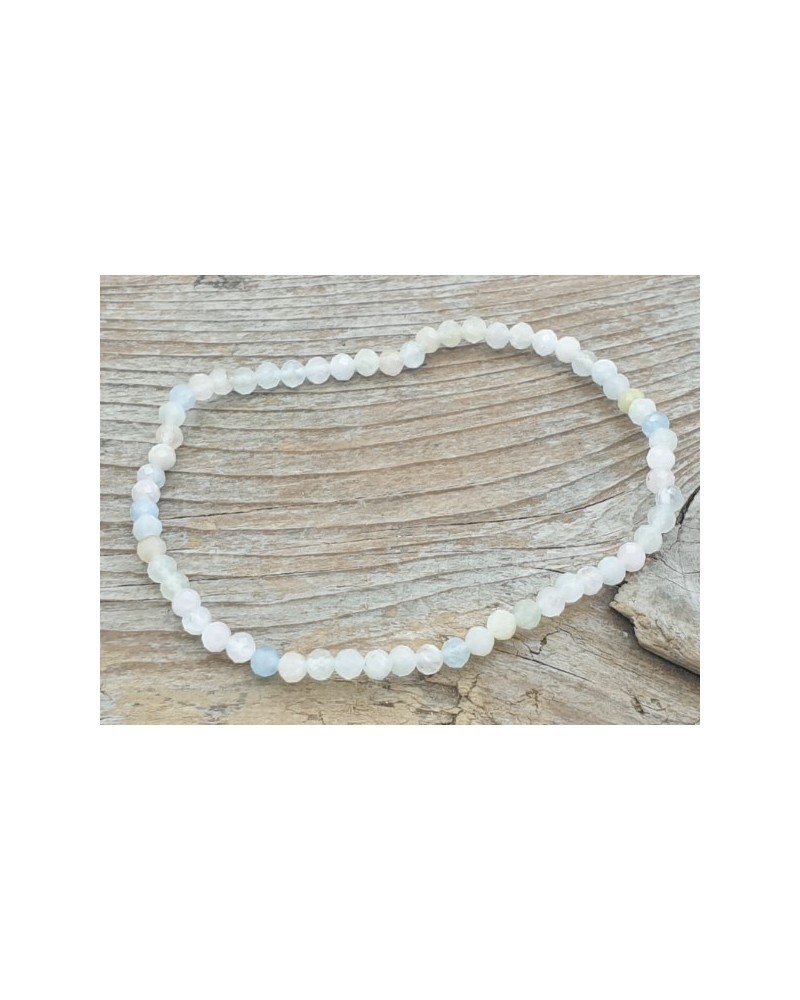 Beryll (Aquamarin/Morganit) 3mm Armband facettiert