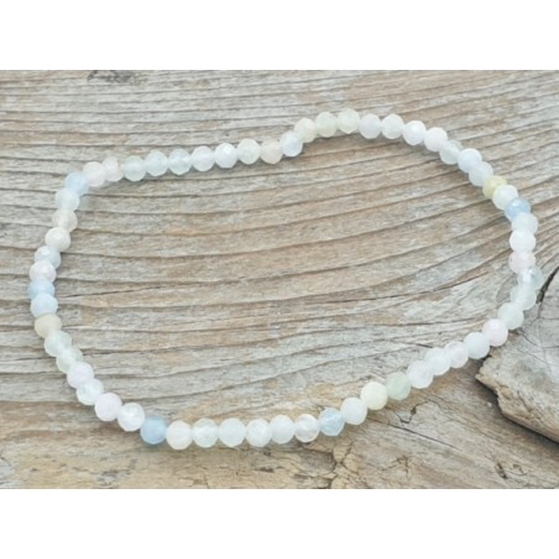 Beryll (Aquamarin/Morganit) 3mm Armband facettiert