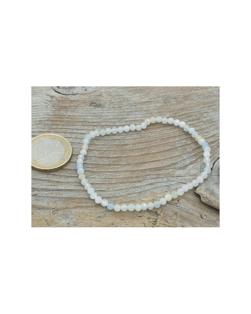 Beryll (Aquamarin/Morganit) 3mm Armband facettiert