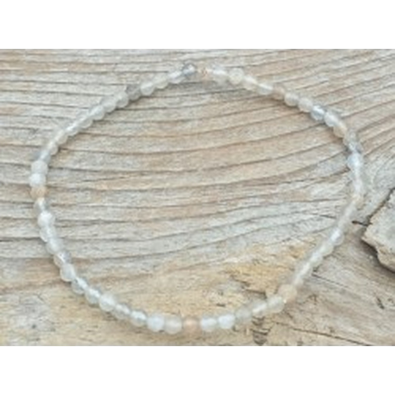 Mondstein 3mm Armband facettiert