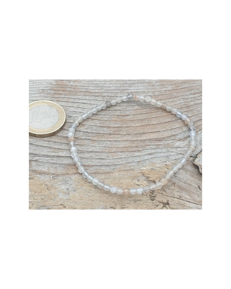Mondstein 3mm Armband facettiert