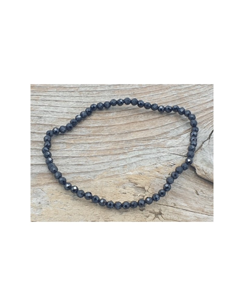 Black Spinell 3mm Armband facettiert