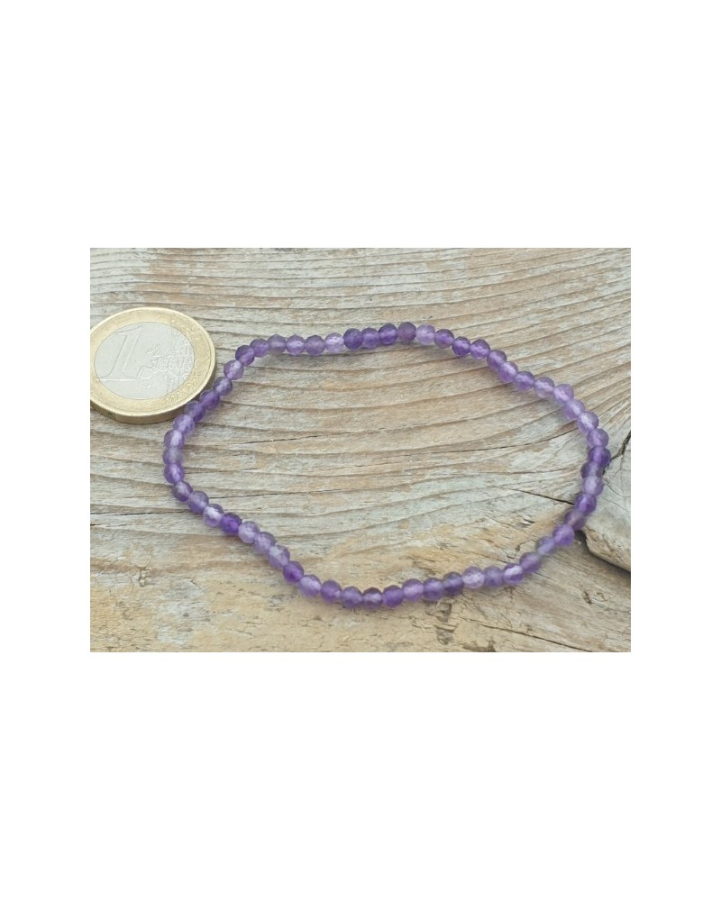 Amethyst 3mm Armband facettiert