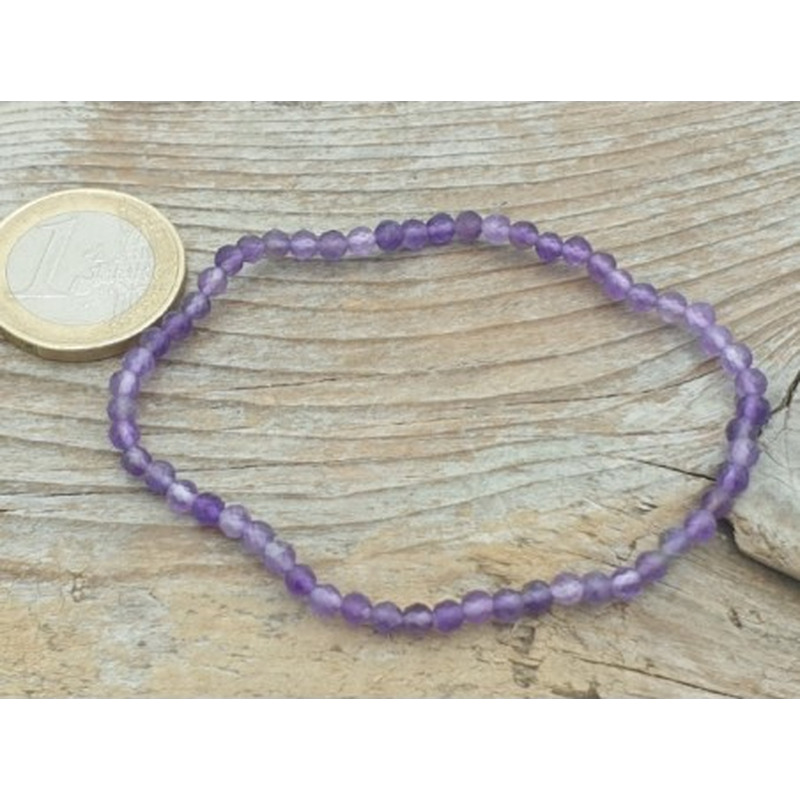 Amethyst 3mm Armband facettiert