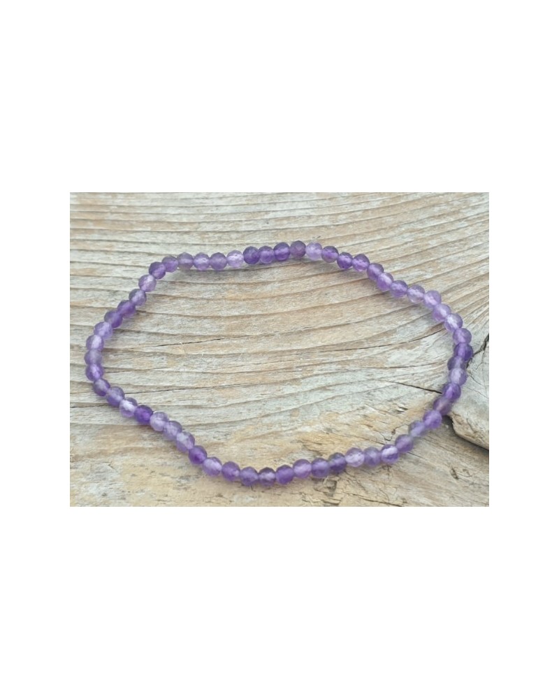 Amethyst 3mm Armband facettiert