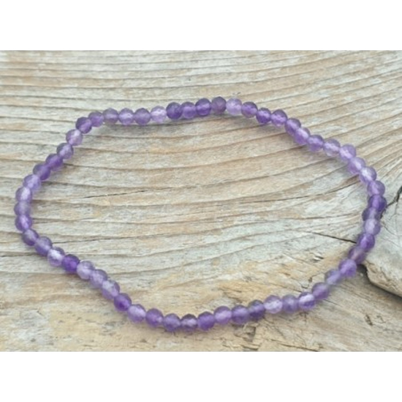 Amethyst 3mm Armband facettiert