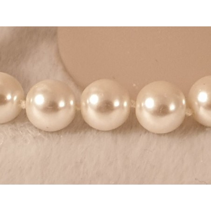 Shellperlen (Muschelkernperle) Kette 12mm/49cm