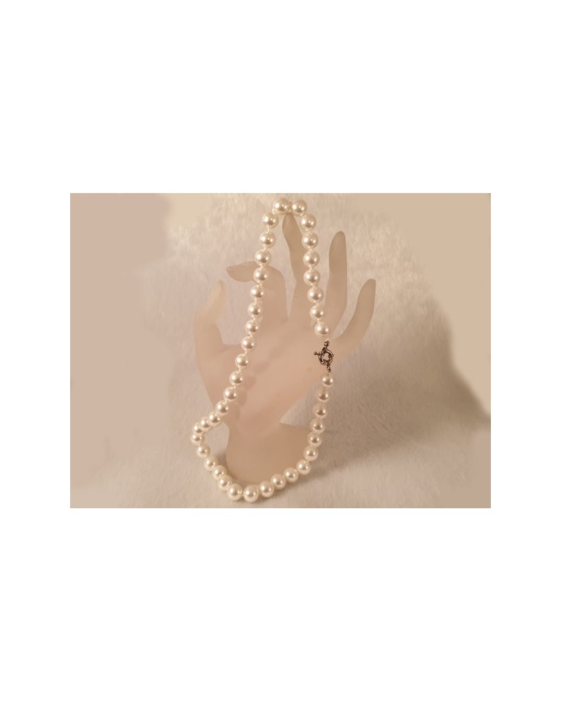 Shellperlen (Muschelkernperle) Kette 12mm/49cm
